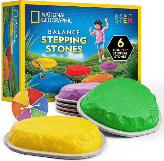 Stepping Stones for Kids Durable Non Slip Stones Encourage Toddler Balance Gross Motor Skills Indoor Outdoor Toys Balance Stones Obstacle Course Amazon Exclusive Michaels